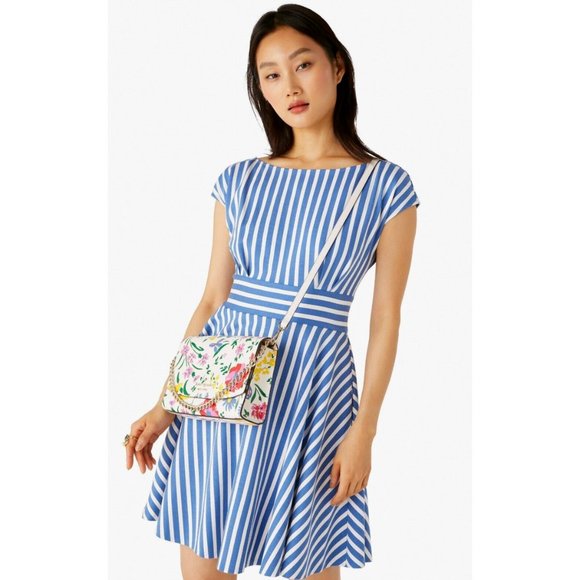 New Kate Spade Carson Garden Bouquet Convertible Crossbody Cream Multi - Picture 3 of 6